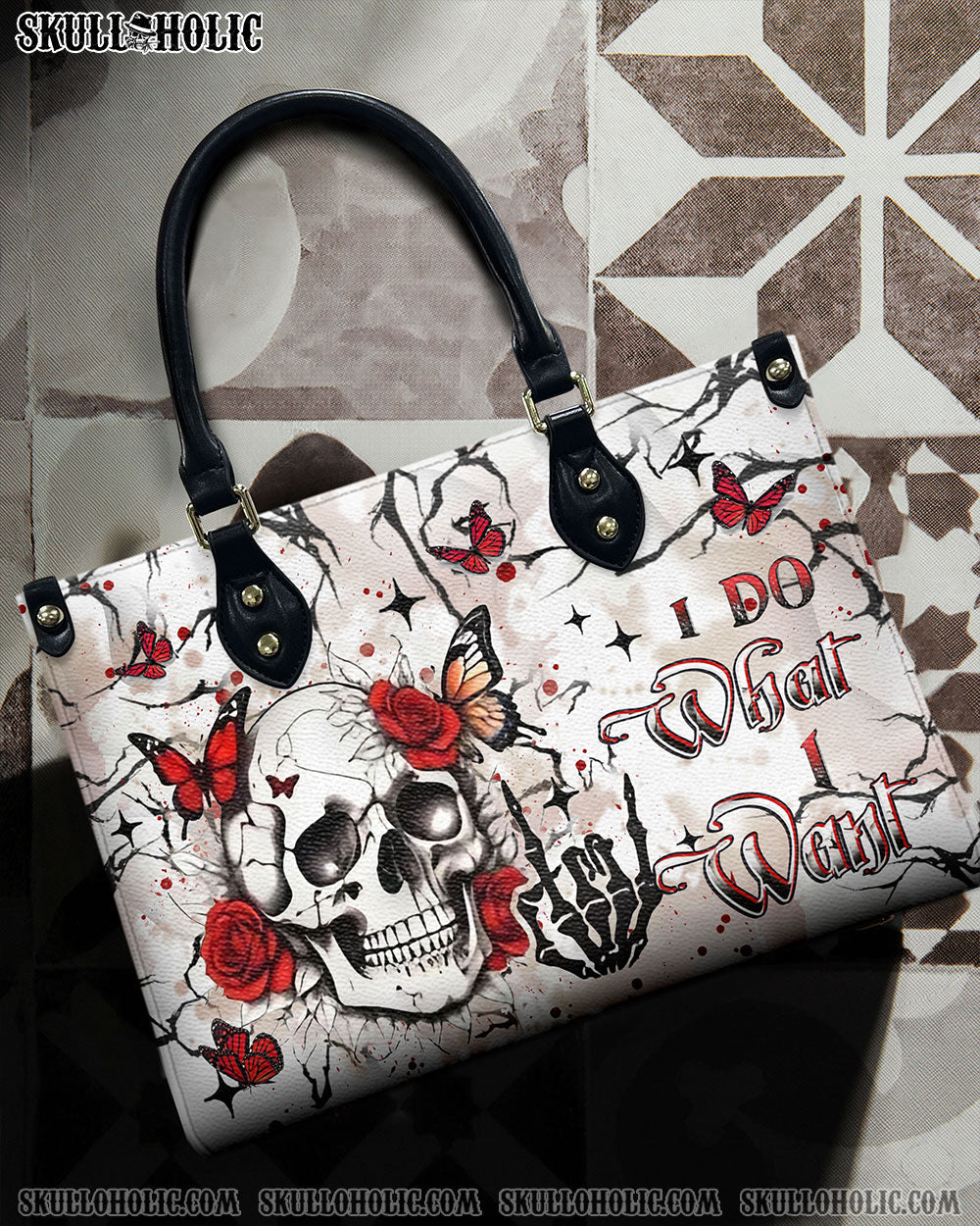 BLISSCORNERS I DO WHAT I WANT LEATHER HANDBAG