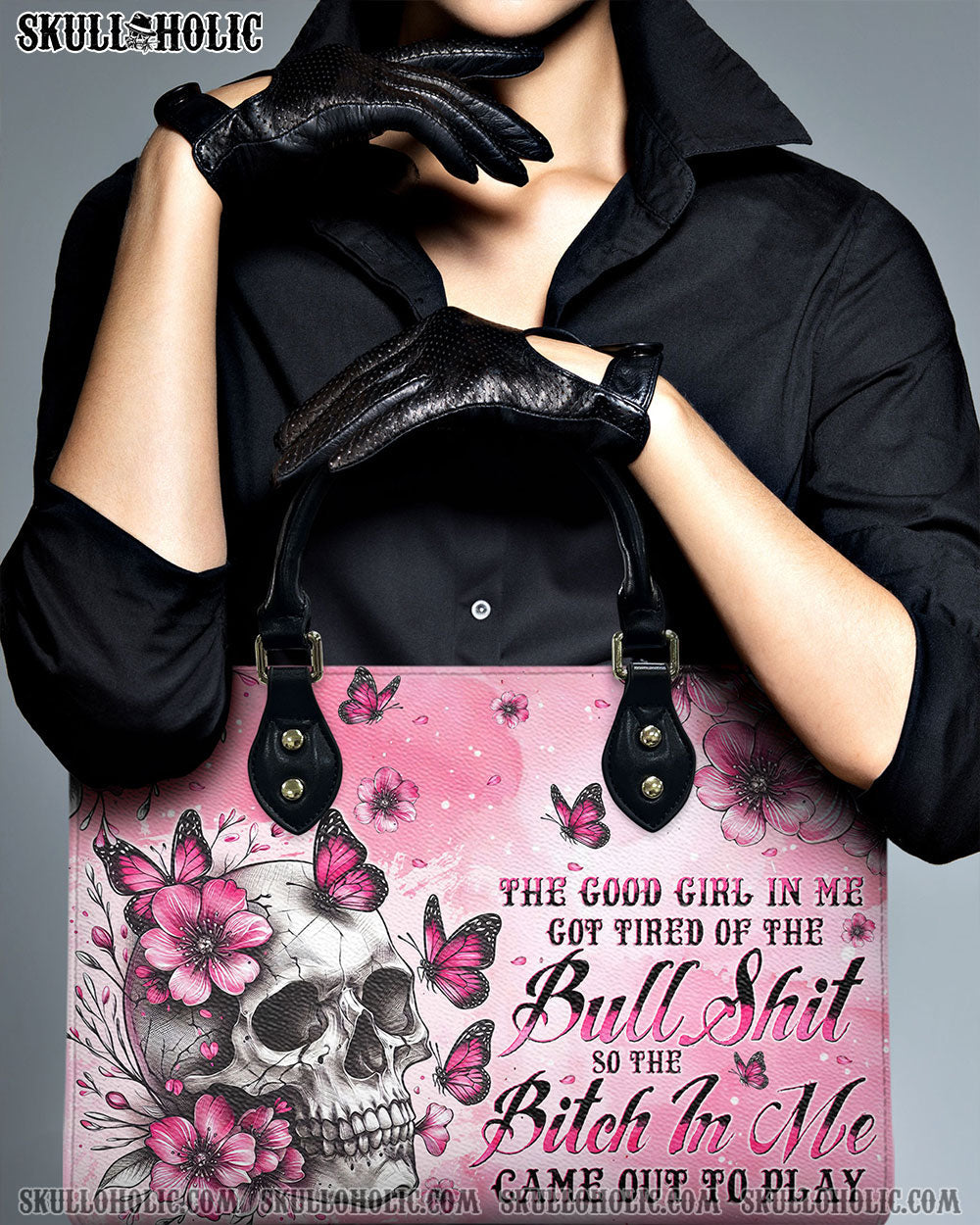 BLISSCORNERS THE GOOD GIRL IN ME LEATHER HANDBAG