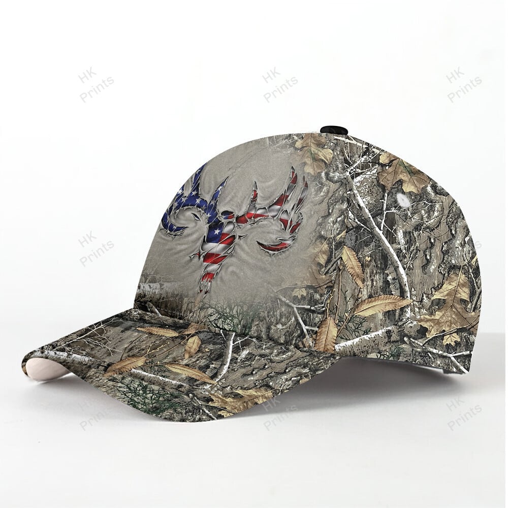 Blisscorners Ripped Deer American Flag Camouflage Hunting Apparels