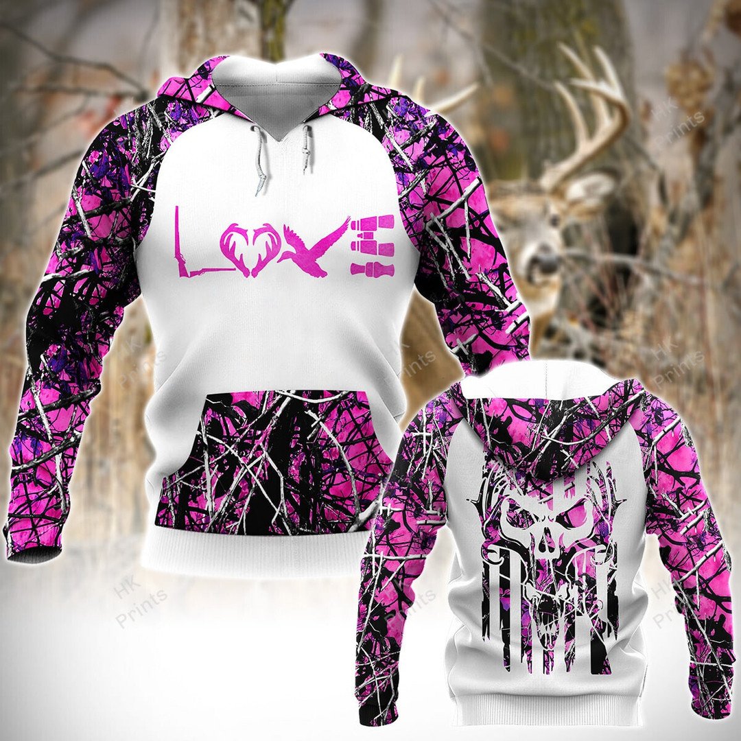 Blisscorners Pink Camouflage Country Girl Love Hunting Apparels