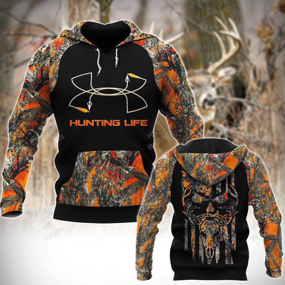 Blisscorners Personalized Bow Hunting Life Orange Camouflage Hunting Apparels