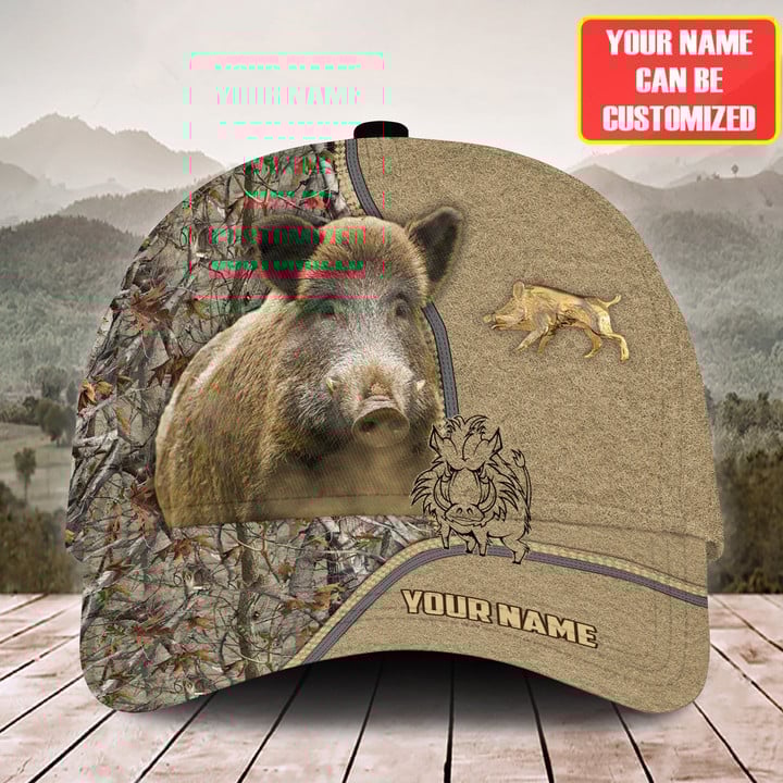 Blisscorners Boar Hunting 3 Personalized Cap