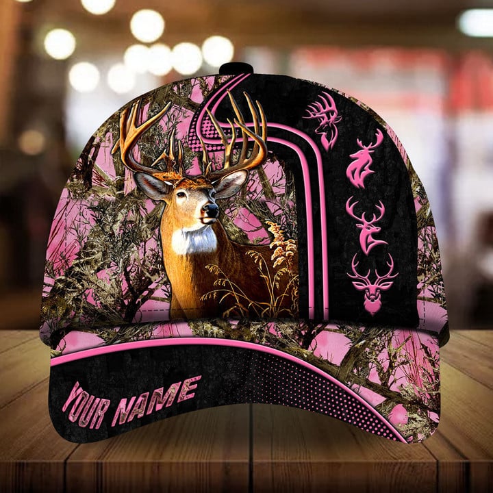 Blisscorners Beautiful Deer Hunting Camo Personalized Cap 3D