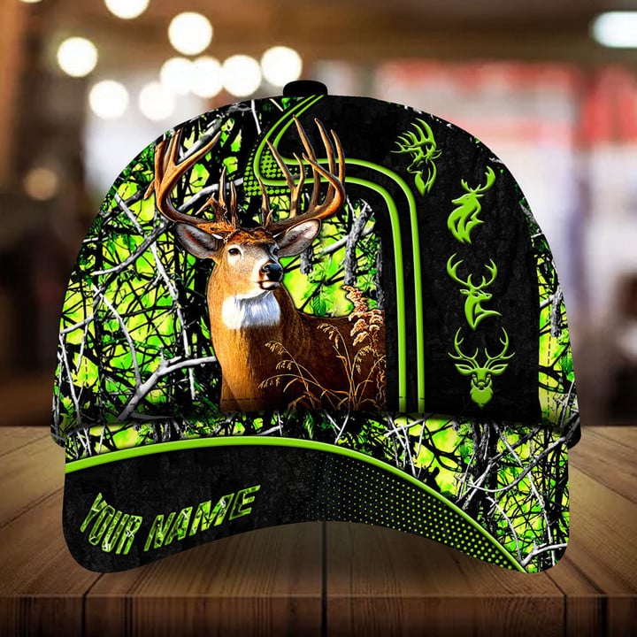 Blisscorners Beautiful Deer Hunting Camo Personalized Cap 3D