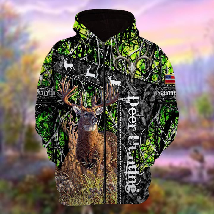Blisscorners Personalized Name The Unique Hunting Multicolor