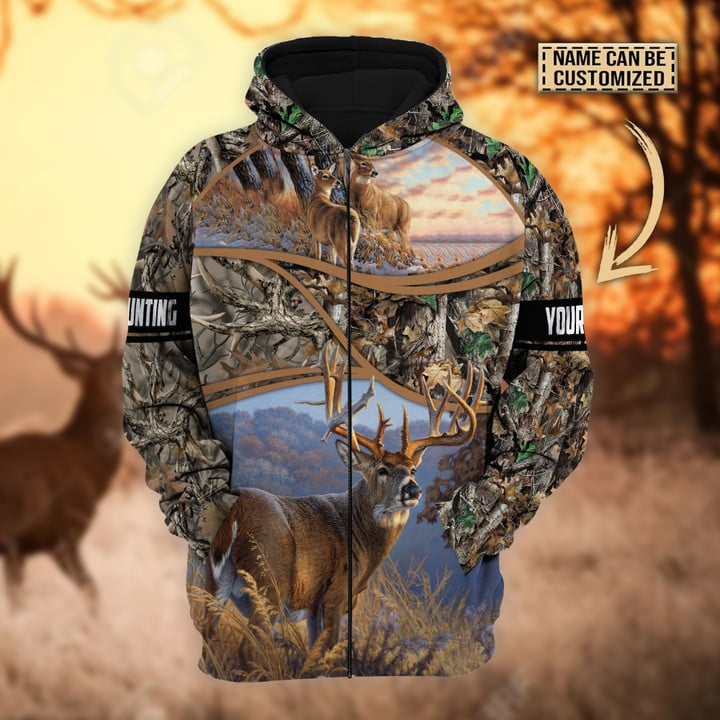 Blisscorners Personalized The Premium Deer Hunting Hoodie & Zip Hoodie Multicolor