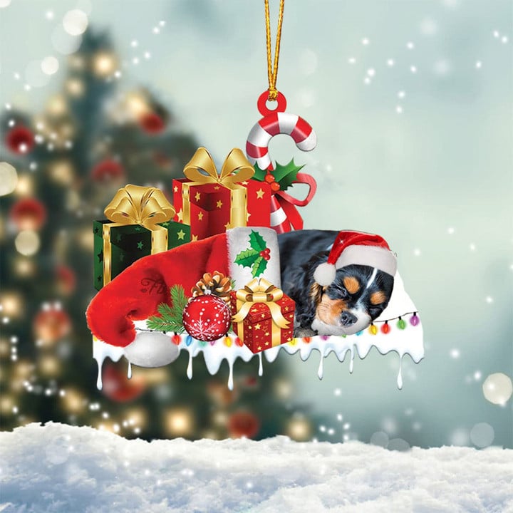 Blisscorners SCHNAUZER MERRY CHRISTMAS HANGING ORNAMENT