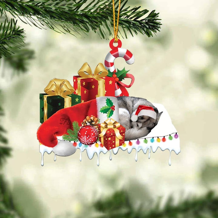 Blisscorners COCKAPOO (BLACK) MERRY CHRISTMAS HANGING ORNAMENT