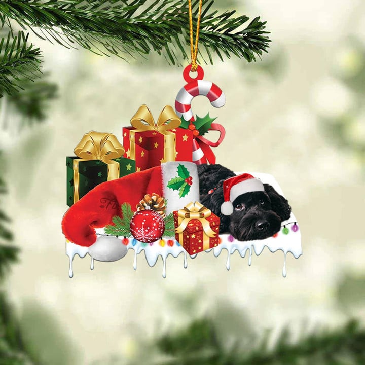 Blisscorners CORGI MERRY CHRISTMAS HANGING ORNAMENT