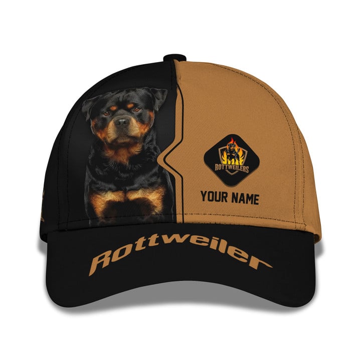 Blisscorners Personalized Rottweiler T-Shirt, Custom Name, Dog Lover Gift