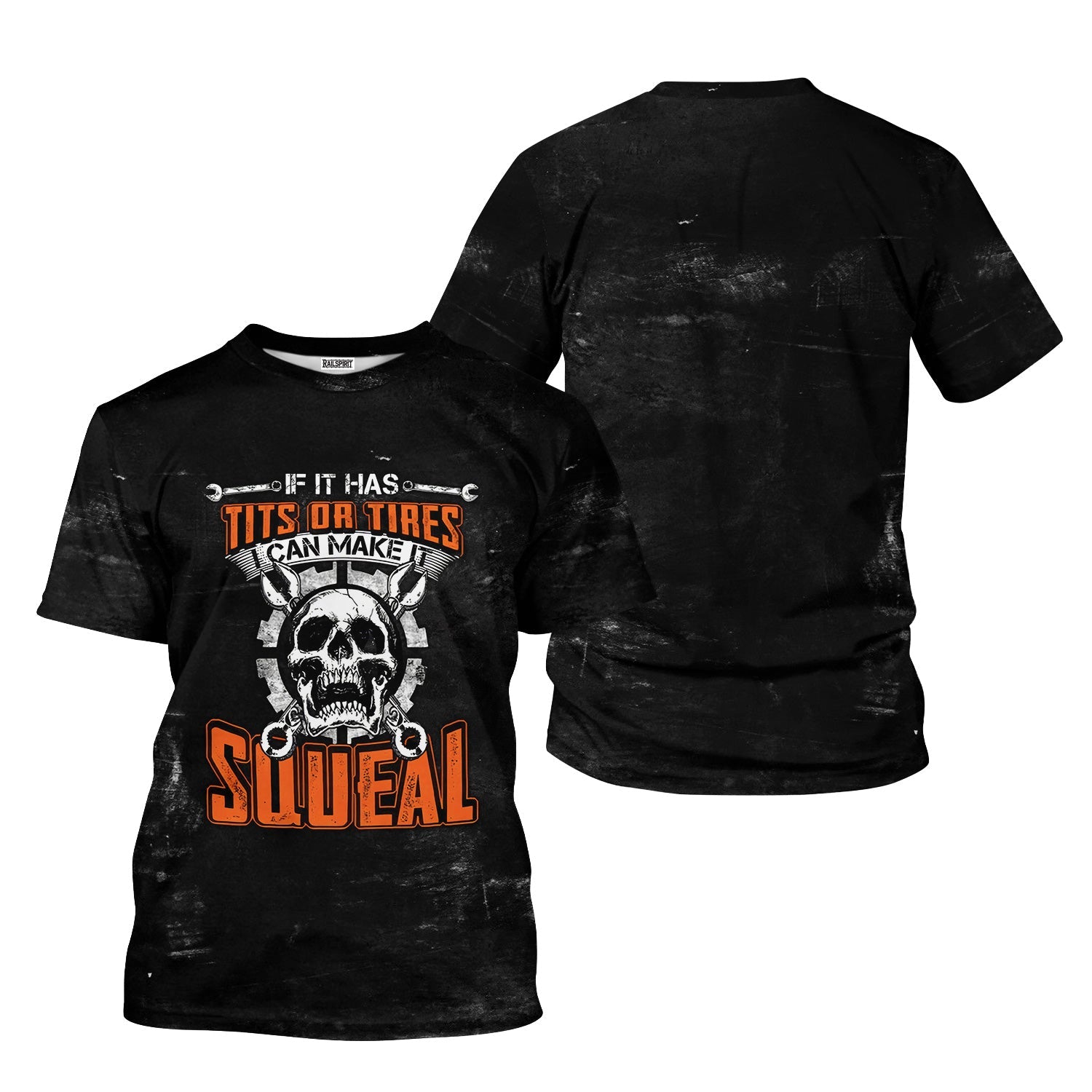 Blisscorners Humor Mechanic Shirt, If It Has Tits or Tires It Can Make You Squeal Shirt, Perfect Gift for Mechanics & Car Guys
