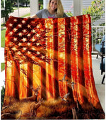 Blisscorners Deer Hunting Carrot Blanket