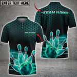 Blisscorners Bowling Impact Multicolor Customized Name, Team Name 3D Shirts