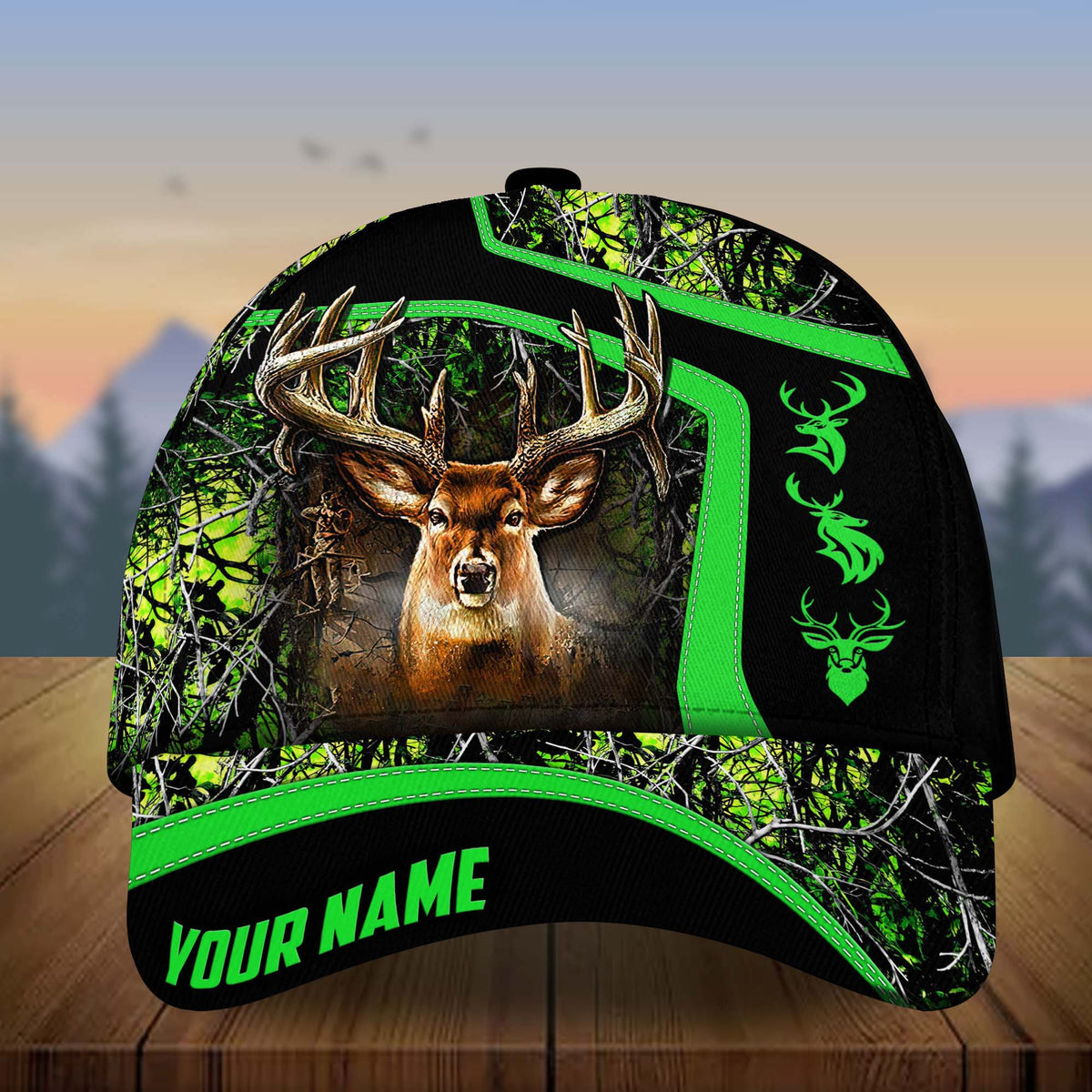 Blisscorners Premium Deer Hunting Collab Artist Classic Personalized Cap