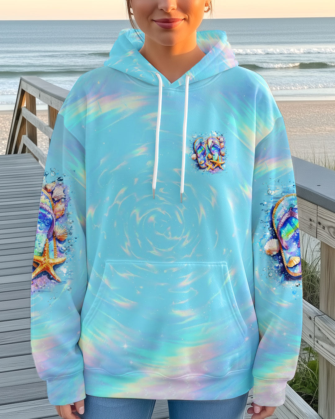 BLISSCORNERS LIFE IS BETTER IN FLIP-FLOPS AND SANDY TOES ALL OVER PRINT