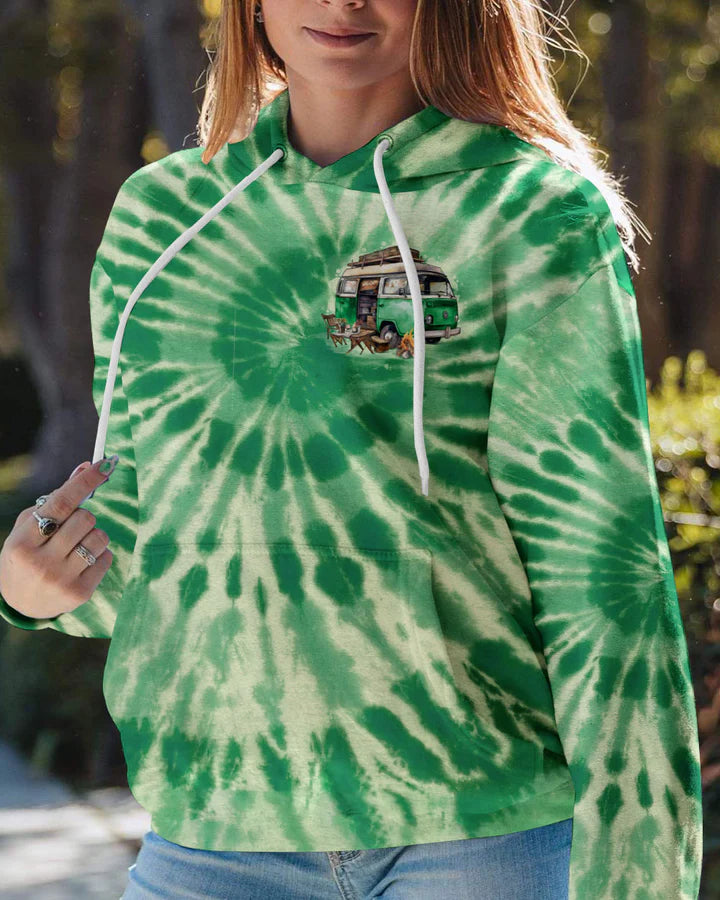 BLISSCORNERS THE BEST DAYS ARE SPENT CAMPING TIE DYE ALL OVER PRINT