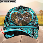 Blisscorners Love Deer Couple Camouflage Pattern Multicolor Personalized Name 3D Cap