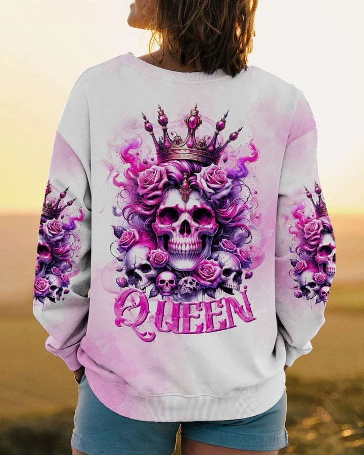 BLISSCORNERS QUEEN COUPLE SKULL ALL OVER PRINT