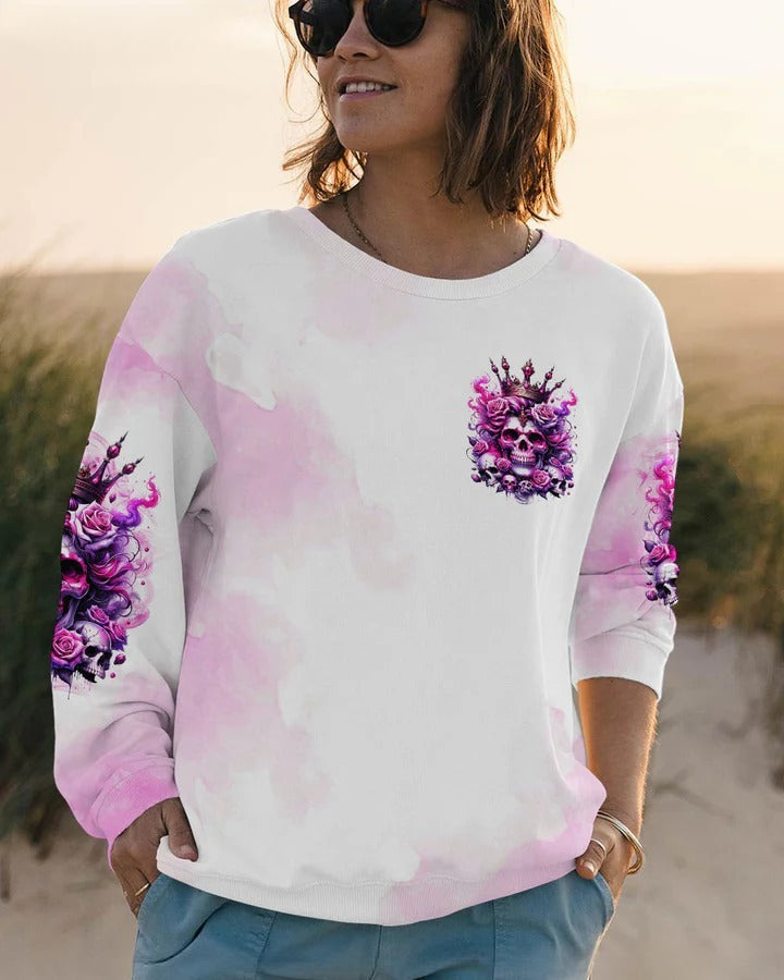 BLISSCORNERS QUEEN COUPLE SKULL ALL OVER PRINT