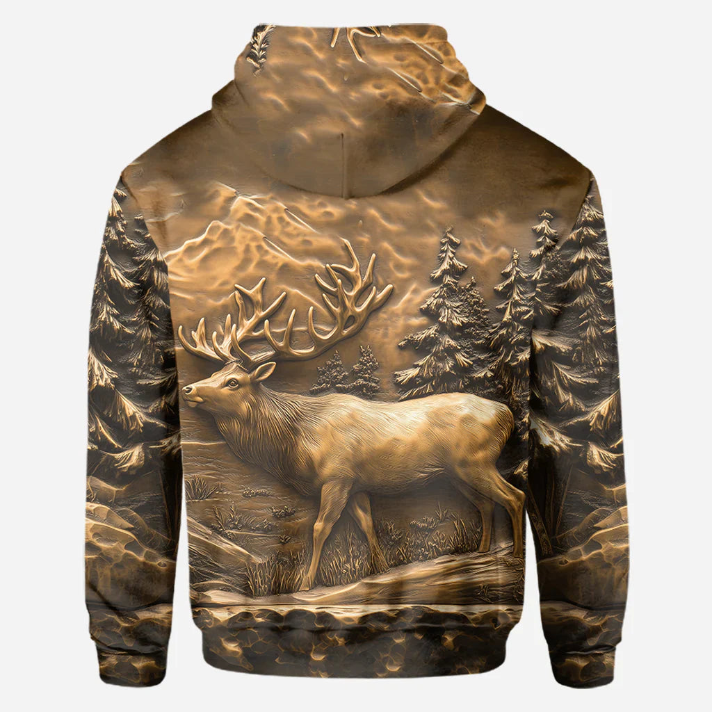 Blisscorners Hunting Deer, Personalized Hunting All Over Shirt, Personalized 3D Hoodie For Hunting Lover