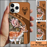 Blisscorners Fallow Deer Hunting Personalized Name Phone Case LM1012