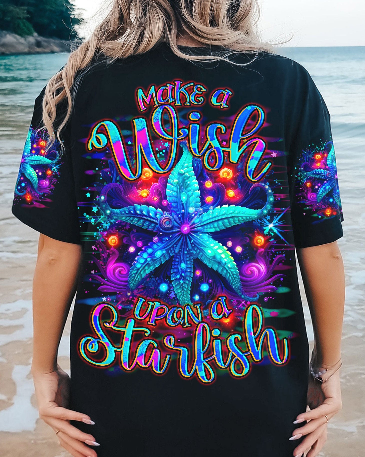 BLISSCORNERS MAKE A WISH UPON A STARFISH ALL OVER PRINT