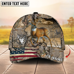 Blisscorners Cross America Hunting Deer Crack Camo Pattern Multicolor Option Personalized Cap