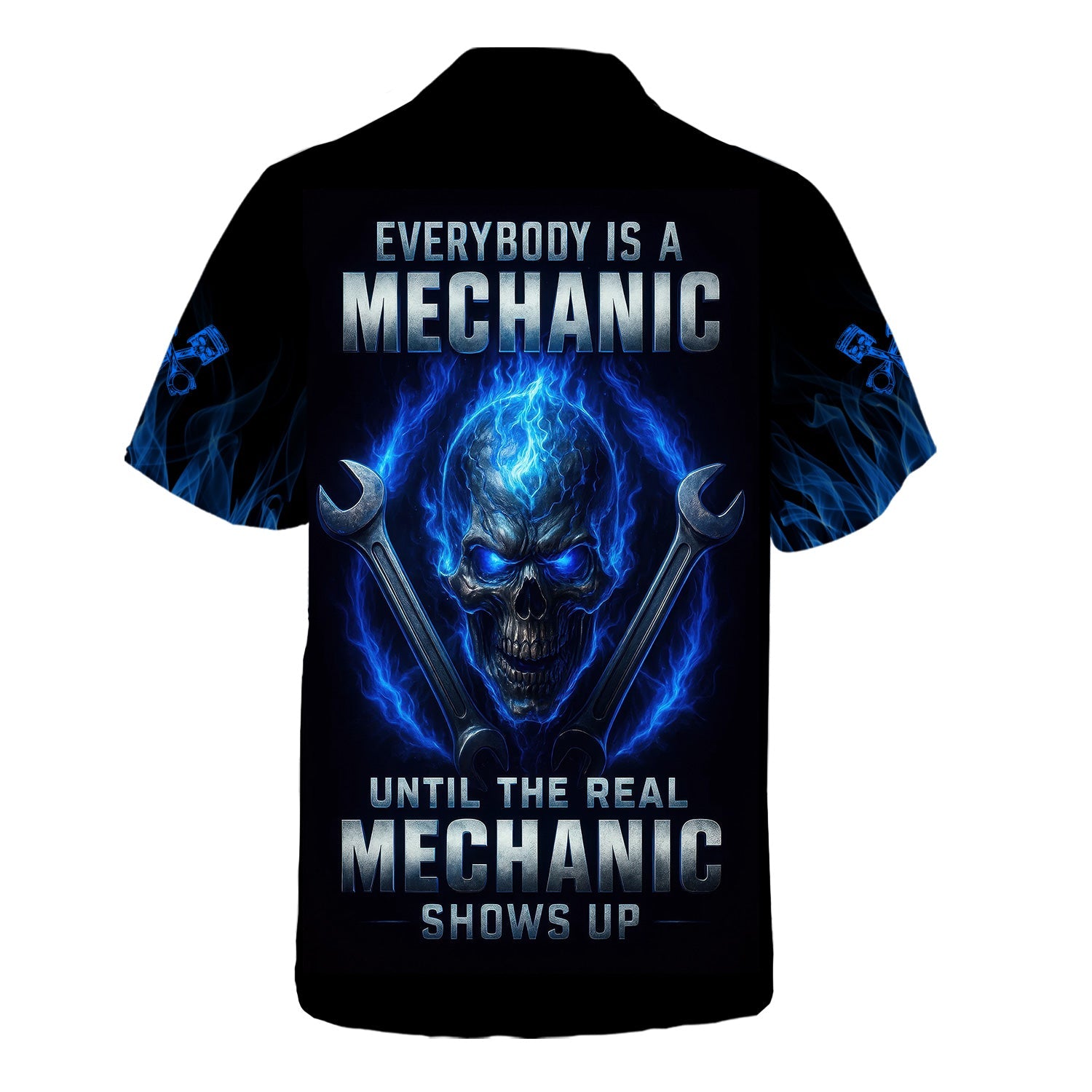 Blisscorners Custom Name Mechanic Shirt Everybody Is A Mechanic Until The Real Mechanic Shows Up T Shirt