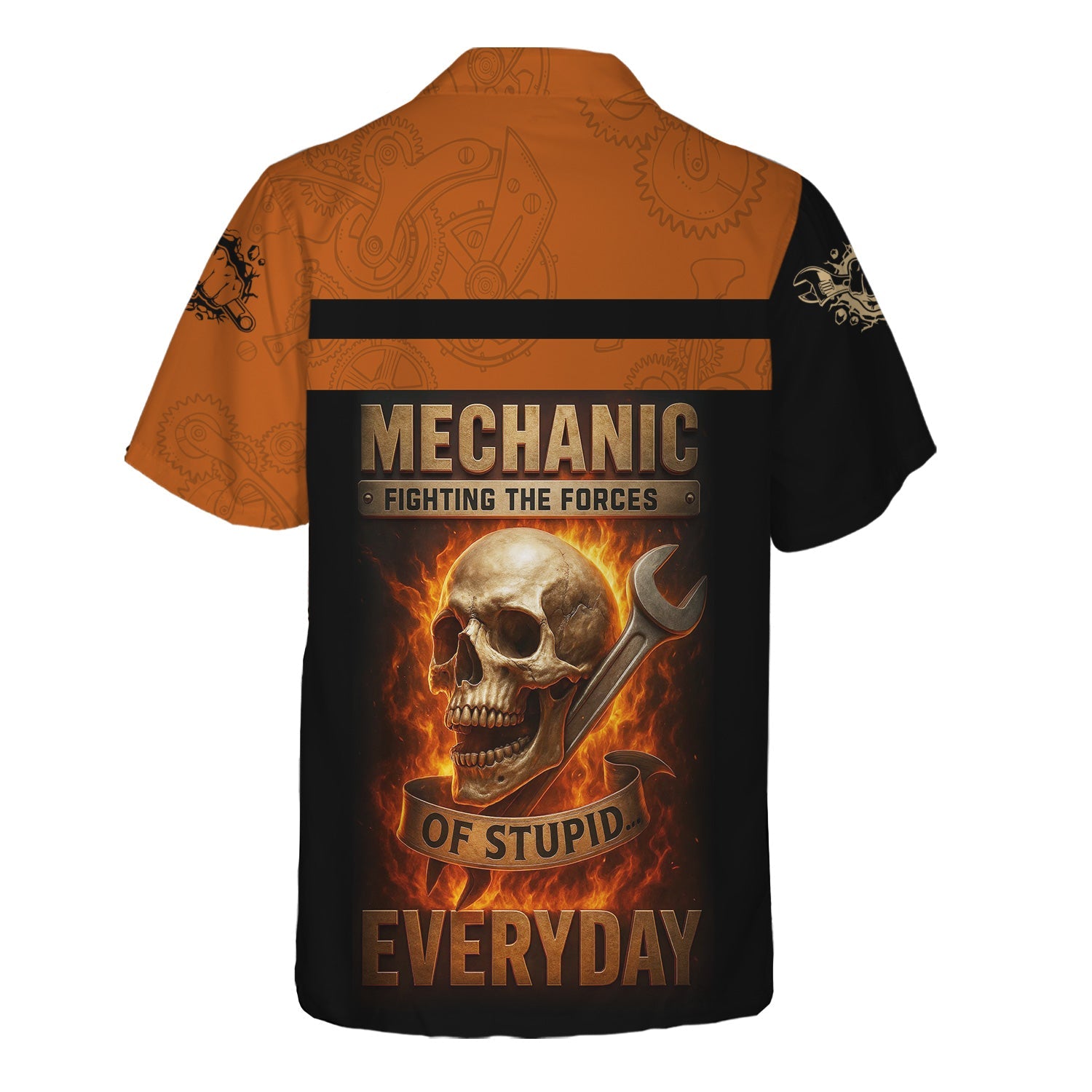 Blisscorners Personalized T-Shirt Mechanic Fighting The Forces Of Stupid Everyday Boxing Funny Design Shirt For Mechanics