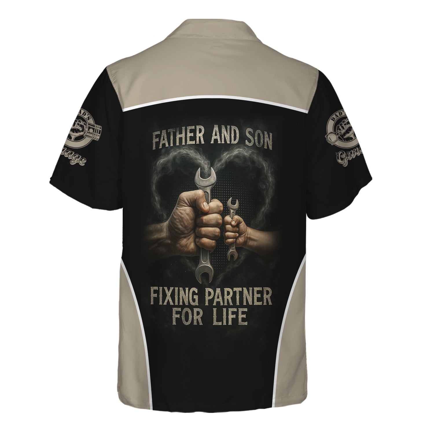 Blisscorners Personalized Mechanic Shirt, Father And Son Fixing Partner For Life, Gift For Men