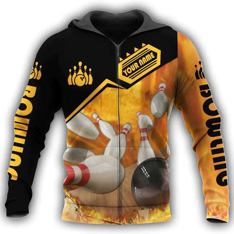 Blisscorners Custom Bowling Personalized Name 3D Shirt