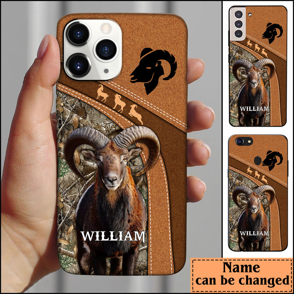 Blisscorners Bighorn Sheep Hunting Personalized Name Phone Case LM1012