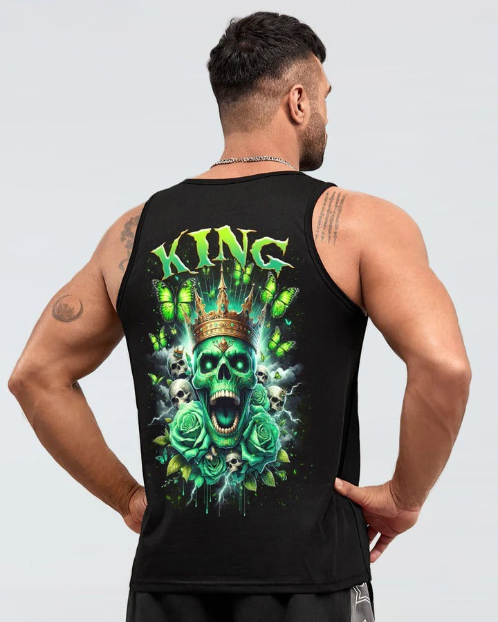 BLISSCORNERS KING SKULL ROSE COUPLE ALL OVER PRINT