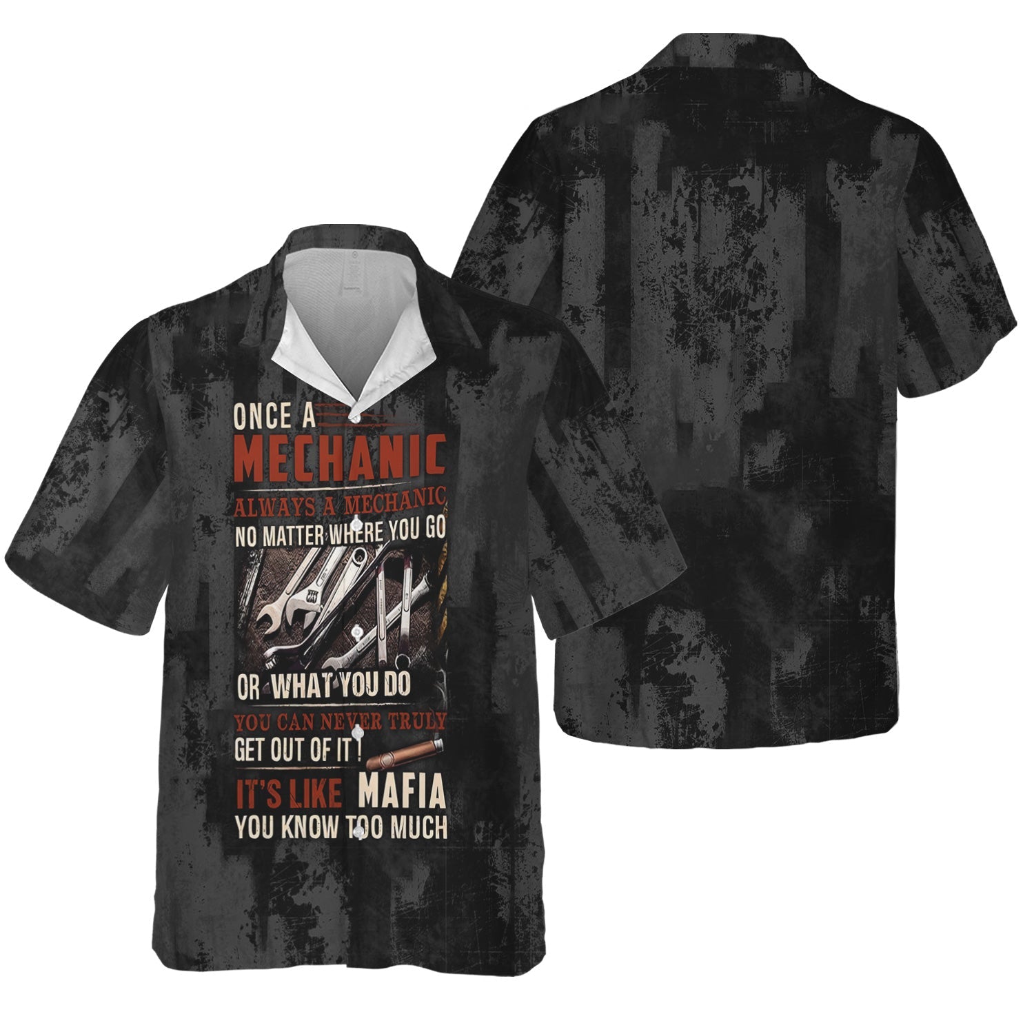 Blisscorners Mechanic Shirt Funny Quote, Once A Mechanic Always A Mechanic, Gift for Mechanic Lovers, Work, Garage, Car Enthusiasts, Automotive Shirt