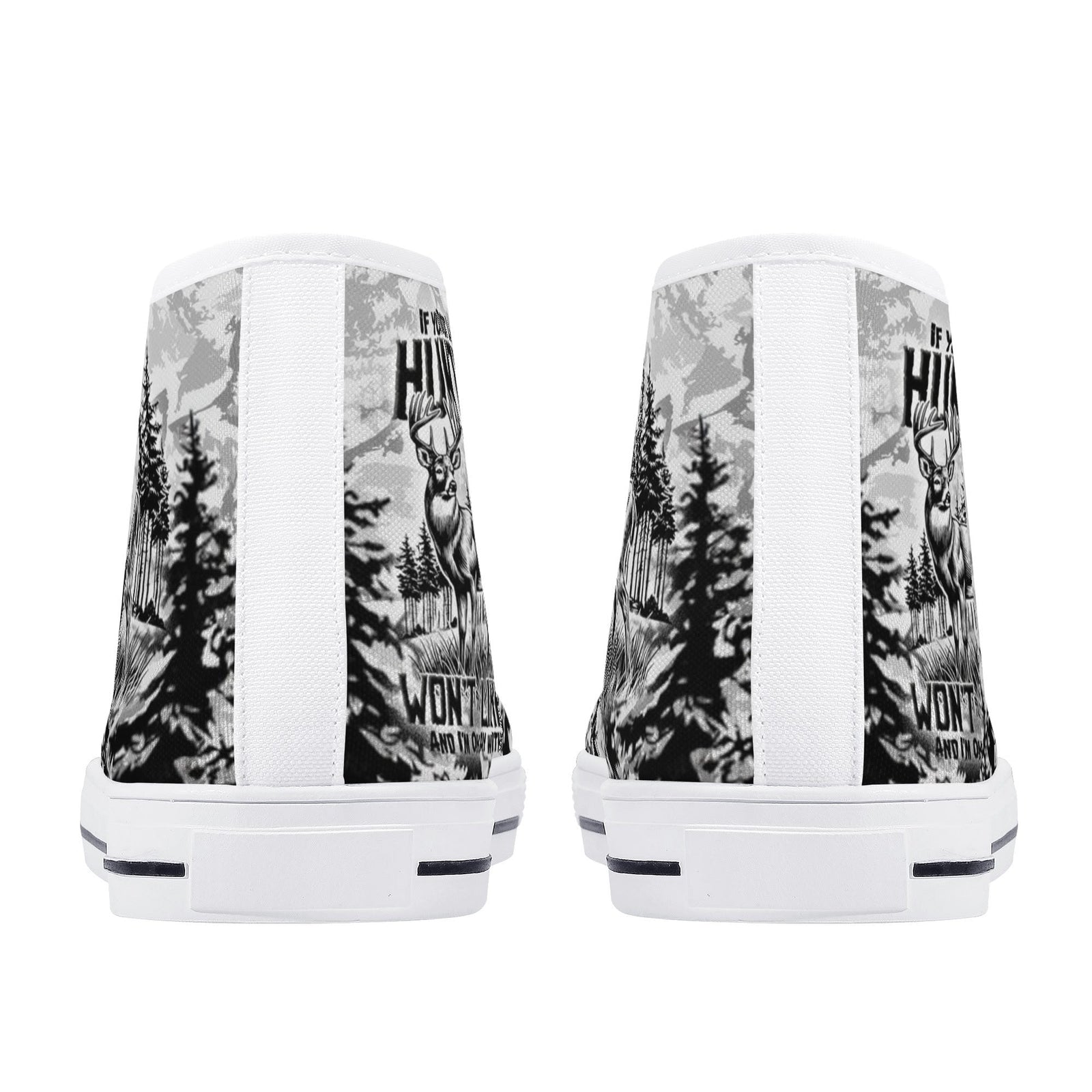 BLISSCORNERS IF YOU DONT LIKE HUNTING THIGH TOP CANVAS SHOES