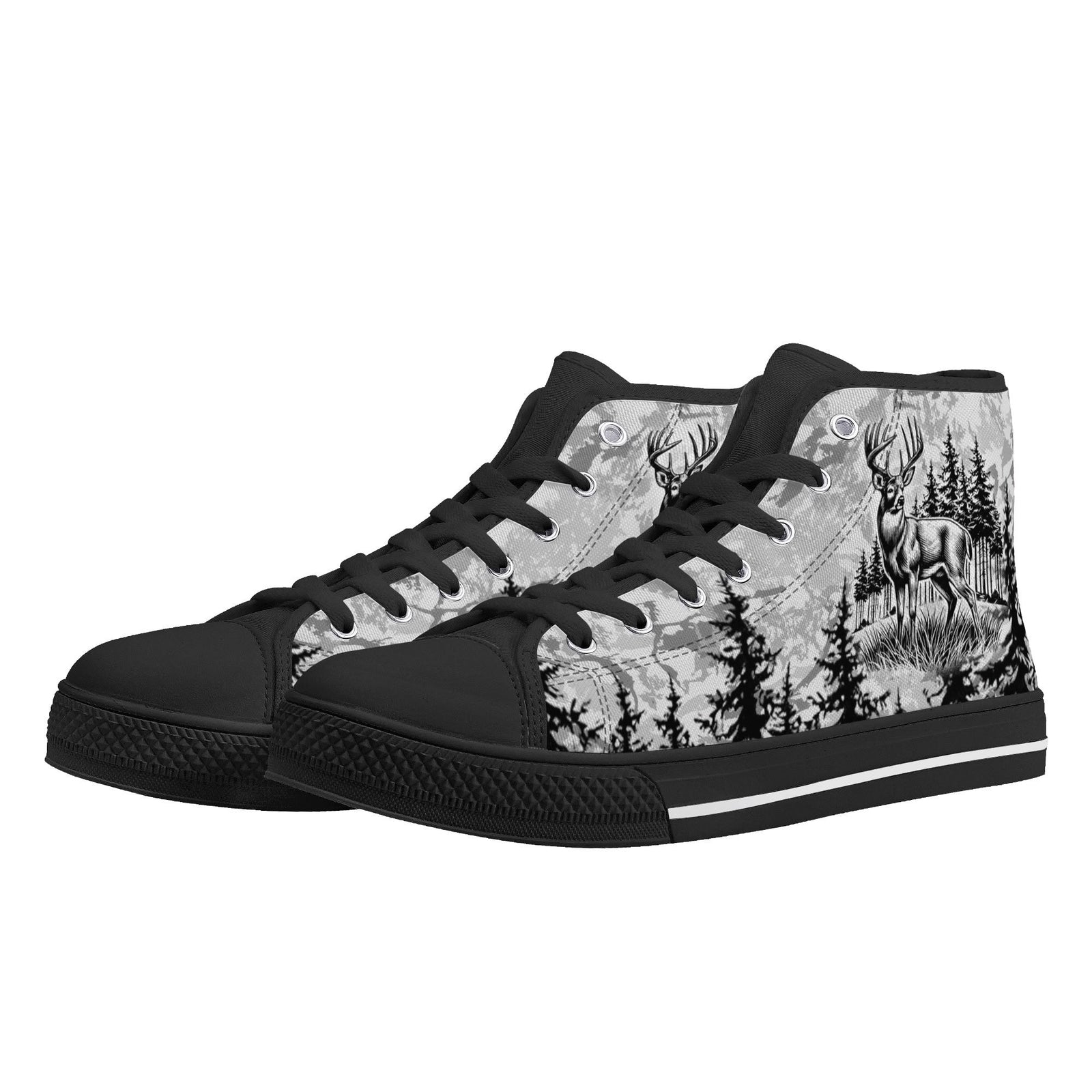 BLISSCORNERS IF YOU DONT LIKE HUNTING THIGH TOP CANVAS SHOES