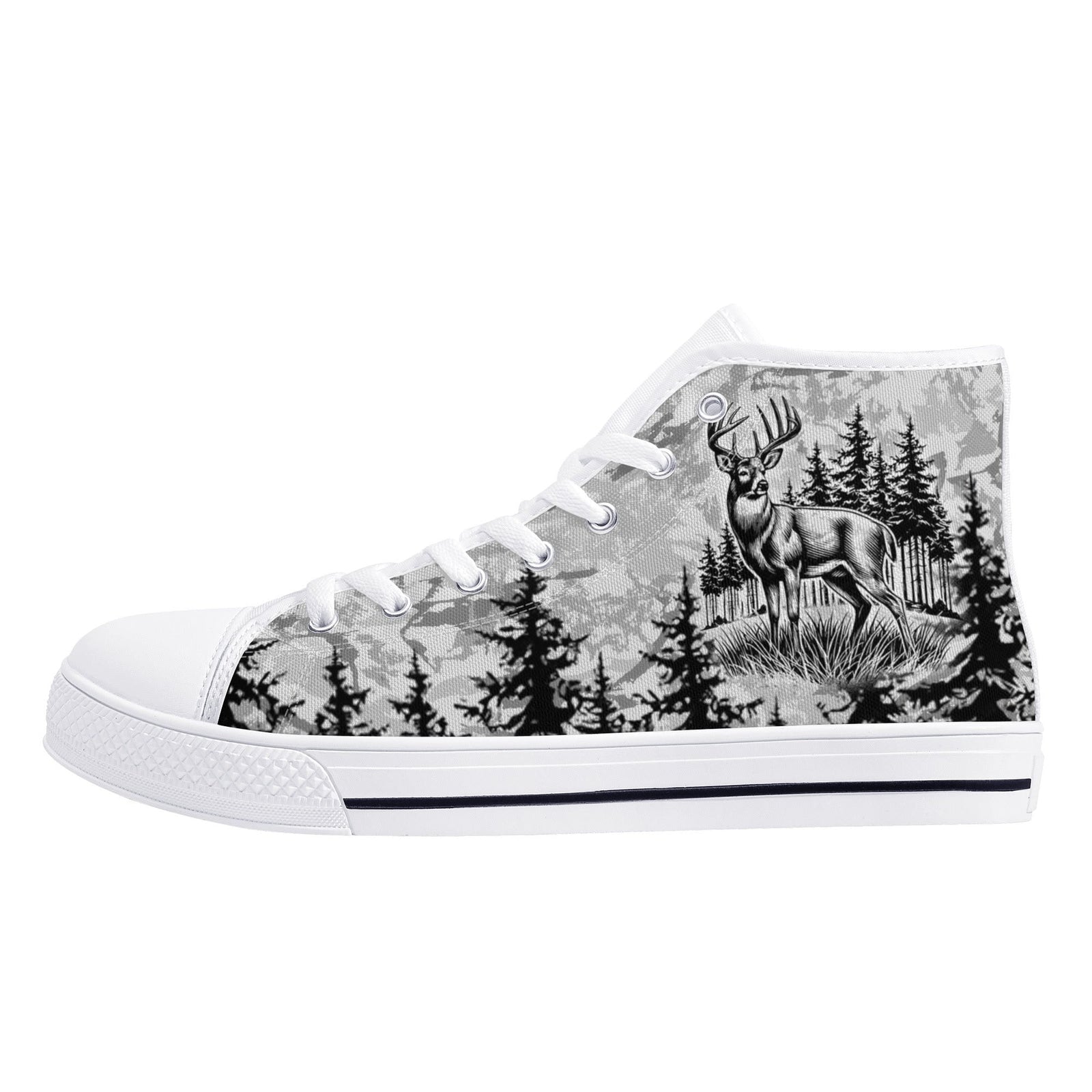 BLISSCORNERS IF YOU DONT LIKE HUNTING THIGH TOP CANVAS SHOES