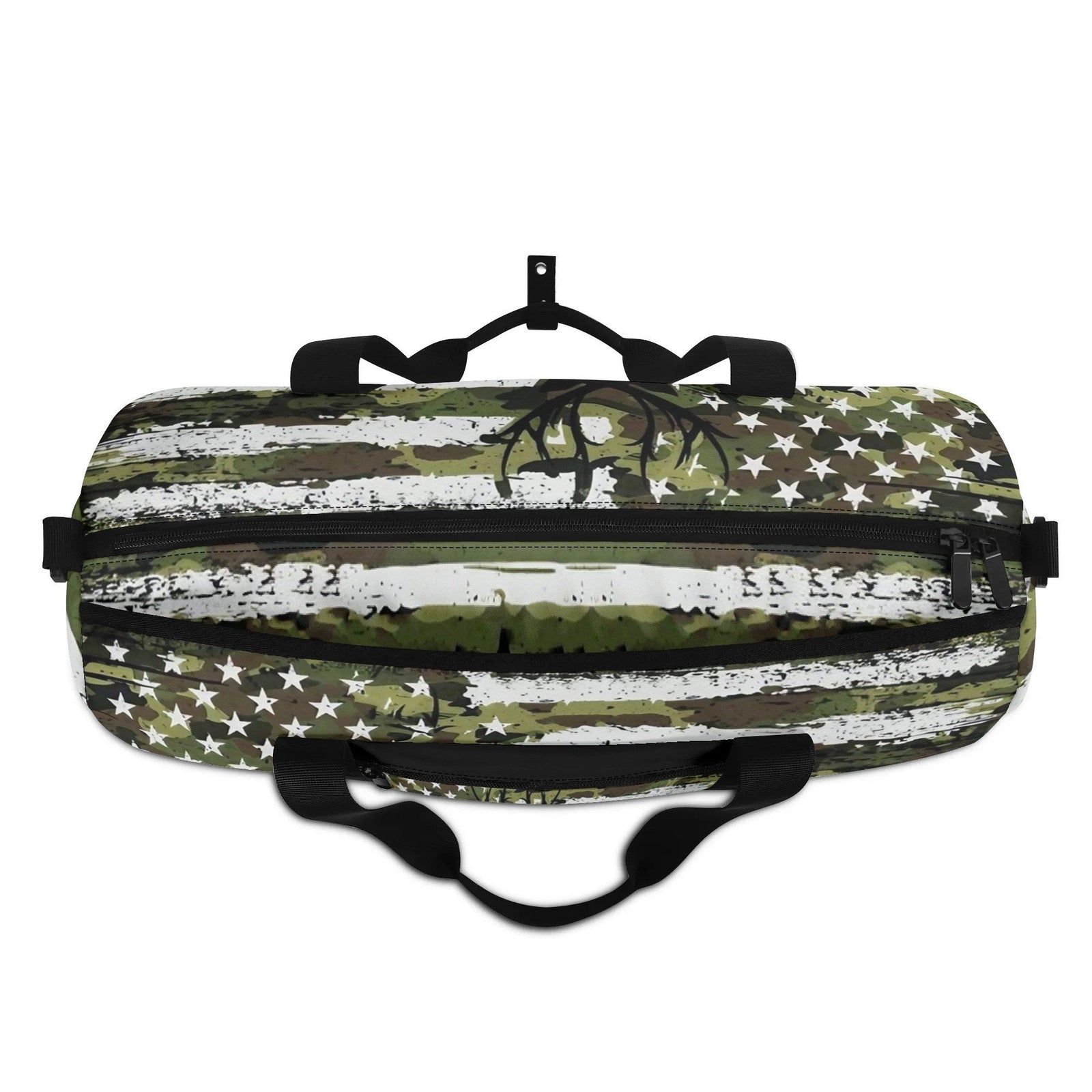 BLISSCORNERS DEER FOREST CAMO FLAG TRAVELLING BAG