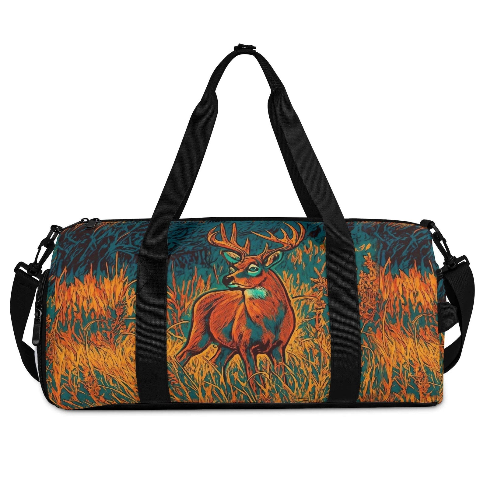 BLISSCORNERS DEER FOREST PAINTING TRAVELLING BAG