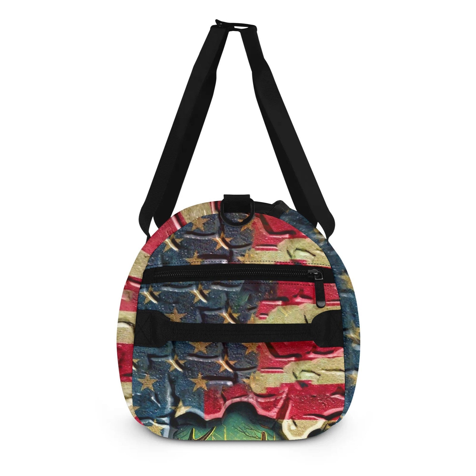 BLISSCORNERS DEER FOREST AMERICAN FLAG TRAVELLING BAG