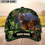 Blisscorners Premium Unique Collab Deer Hunting Camouflage Pattern Multicolor Personalized Name 3D Cap
