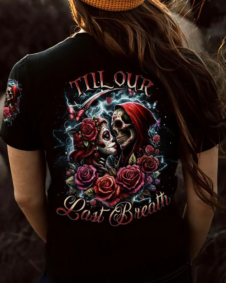 BLISSCORNERS TILL OUR LAST BREATH COUPLE SUGER SKULL ALL OVER PRINT