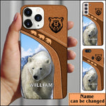 Blisscorners Polar Bear Hunting Personalized Name Phone Case LM0912