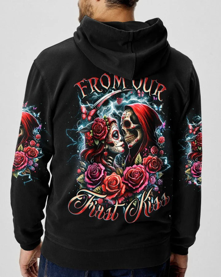 BLISSCORNERS FROM OUR FIRST KISS COUPLE SUGER SKULL ALL OVER PRINT