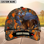Blisscorners Premium Unique Collab Deer Hunting Camouflage Pattern Multicolor Personalized Name 3D Cap