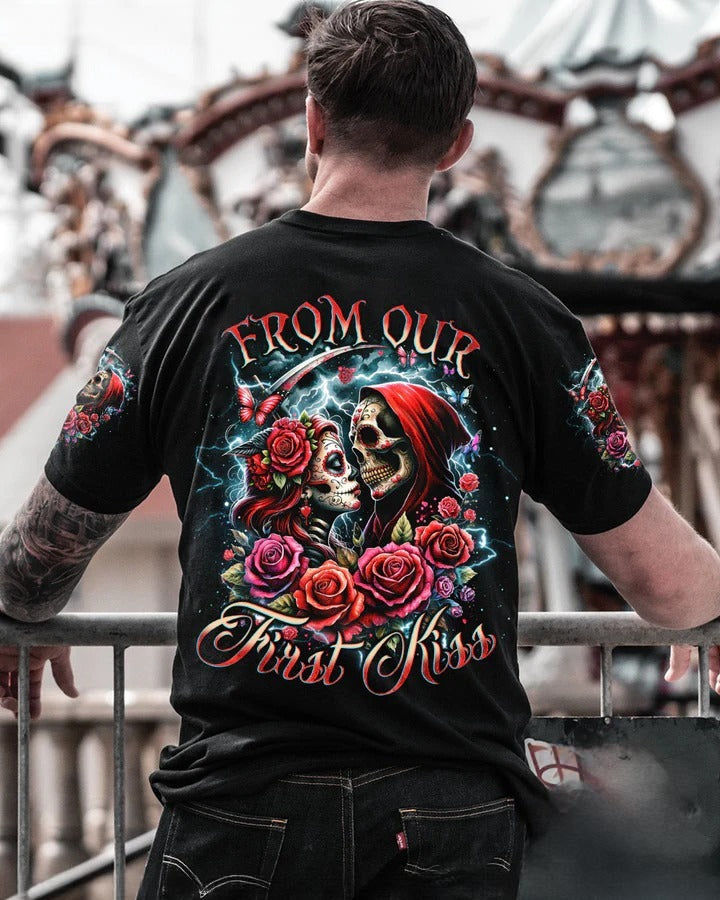 BLISSCORNERS FROM OUR FIRST KISS COUPLE SUGER SKULL ALL OVER PRINT