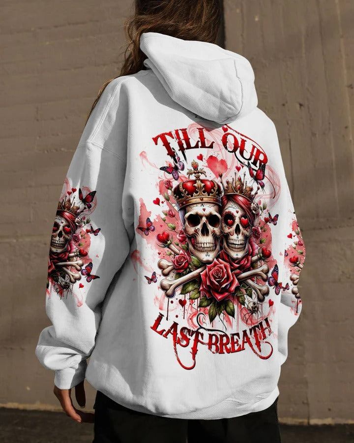 BLISSCORNERS TILL OUR LAST BREATH BONES SKULL COUPLE ALL OVER PRINT