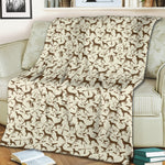 Blisscorners Deer Hunting Pattern Fleece Blanket - Gift for Hunters Men Women Home Accessories LM1611