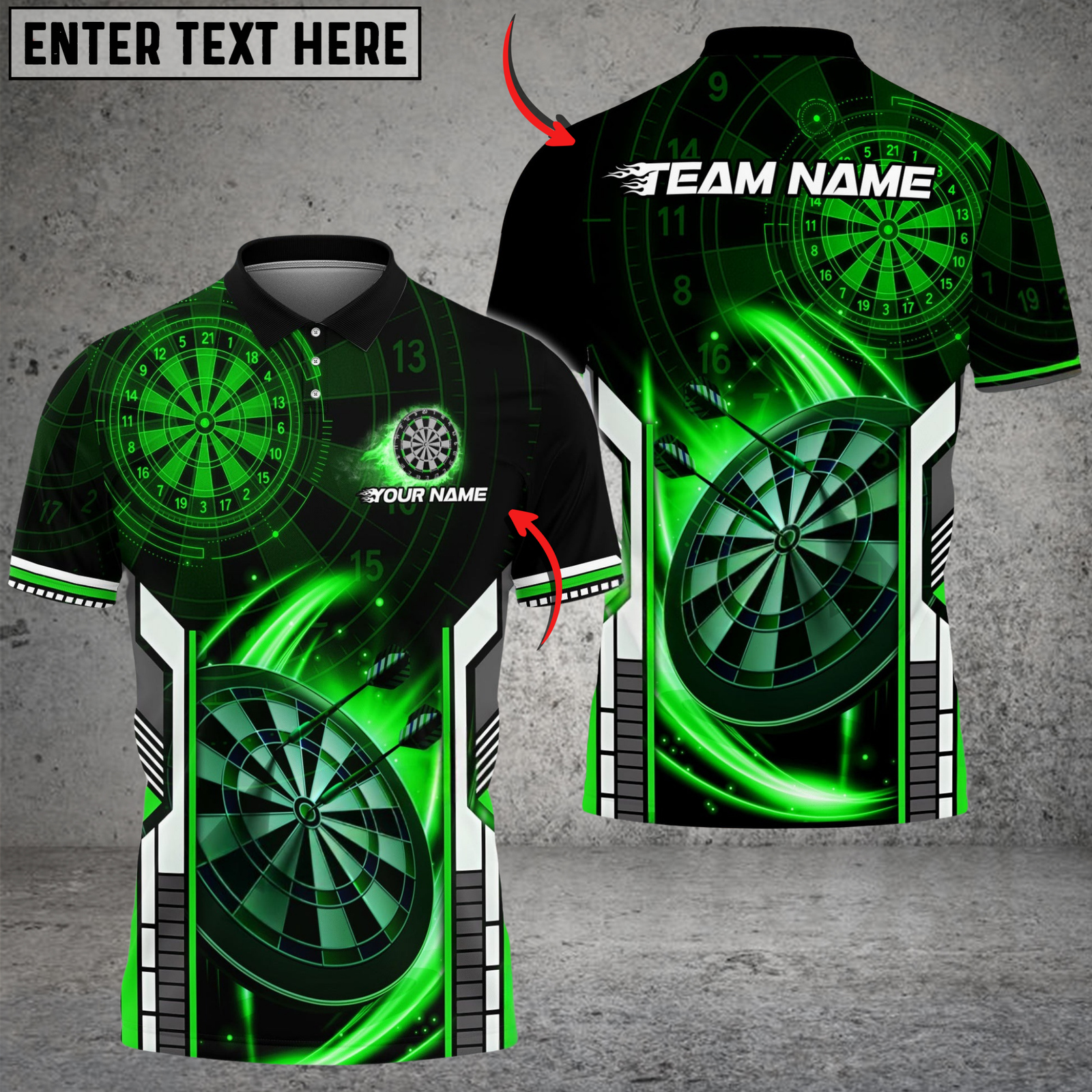 Blisscorners Darts Future Mechanic Multicolor Customized Name, Team Name 3D Shirts