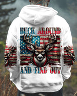 BLISSCORNERS BUCK AROUND AND FIND OUT DEER HUNTING ALL OVER PRINT